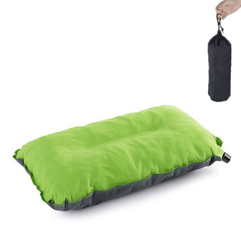 Inflatable Sponge Pillow Camping Travel Pillow Fabric+TPU Head Rest Cushion Inflatable Sponge Pillow Camping Travel Pillow Fabric+TPU Head Rest Cushion